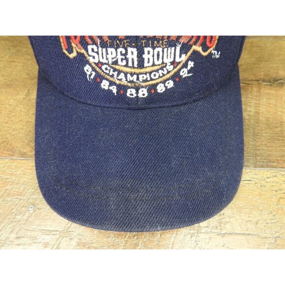 Vintage San Francisco 49ers 5x Super Bowl Champions Reebok Pro Line Snapback Hat - Picture 3 of 11